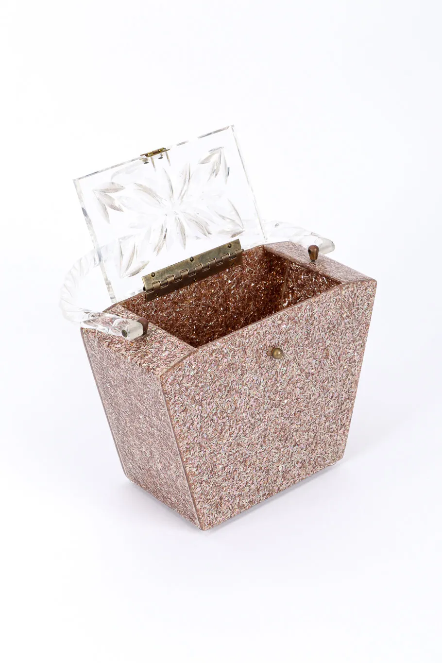 Confetti Lucite Box Bag