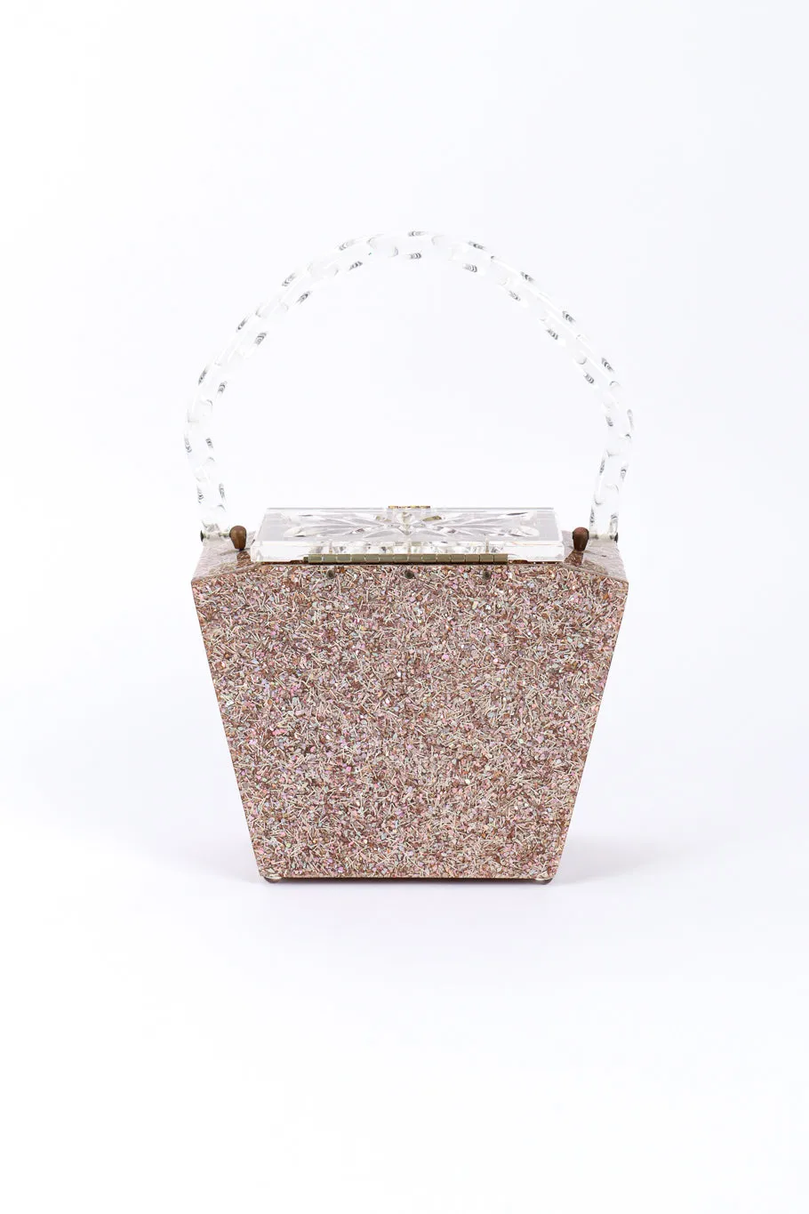 Confetti Lucite Box Bag