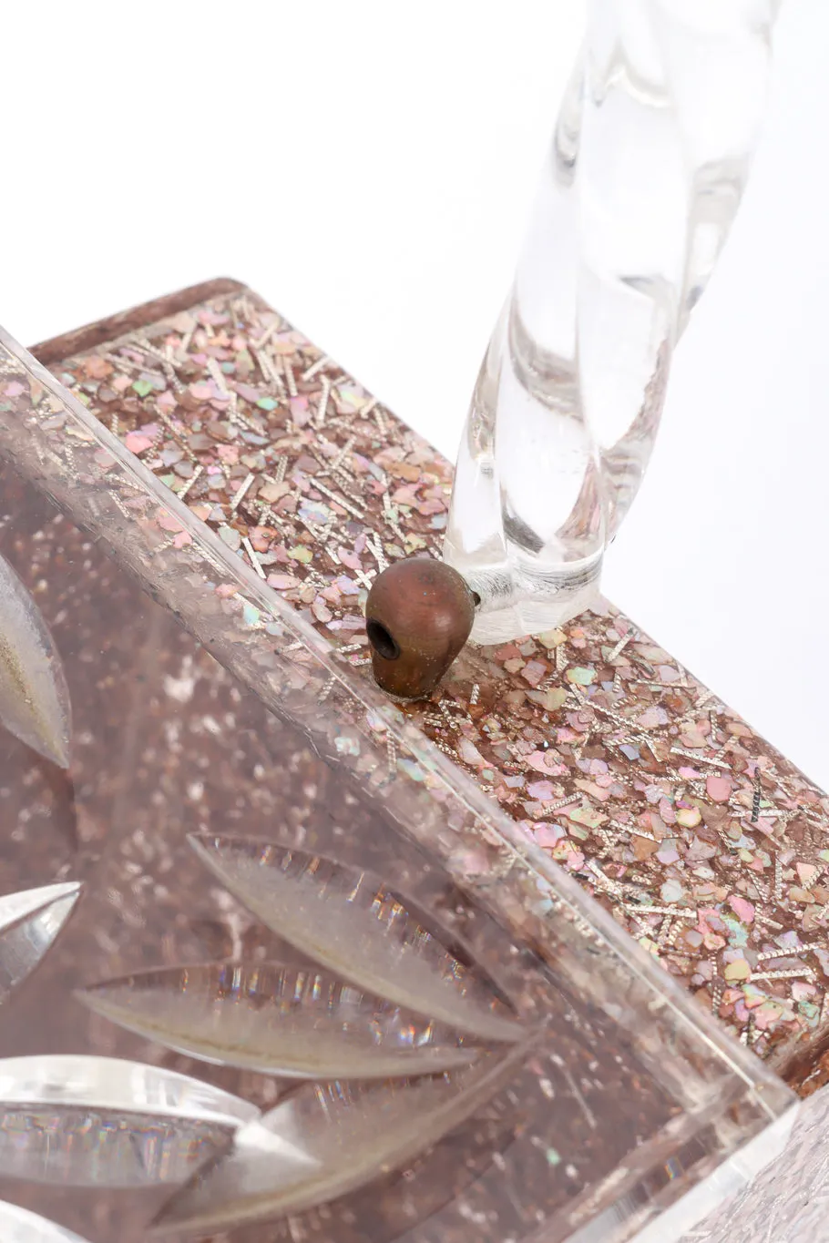 Confetti Lucite Box Bag