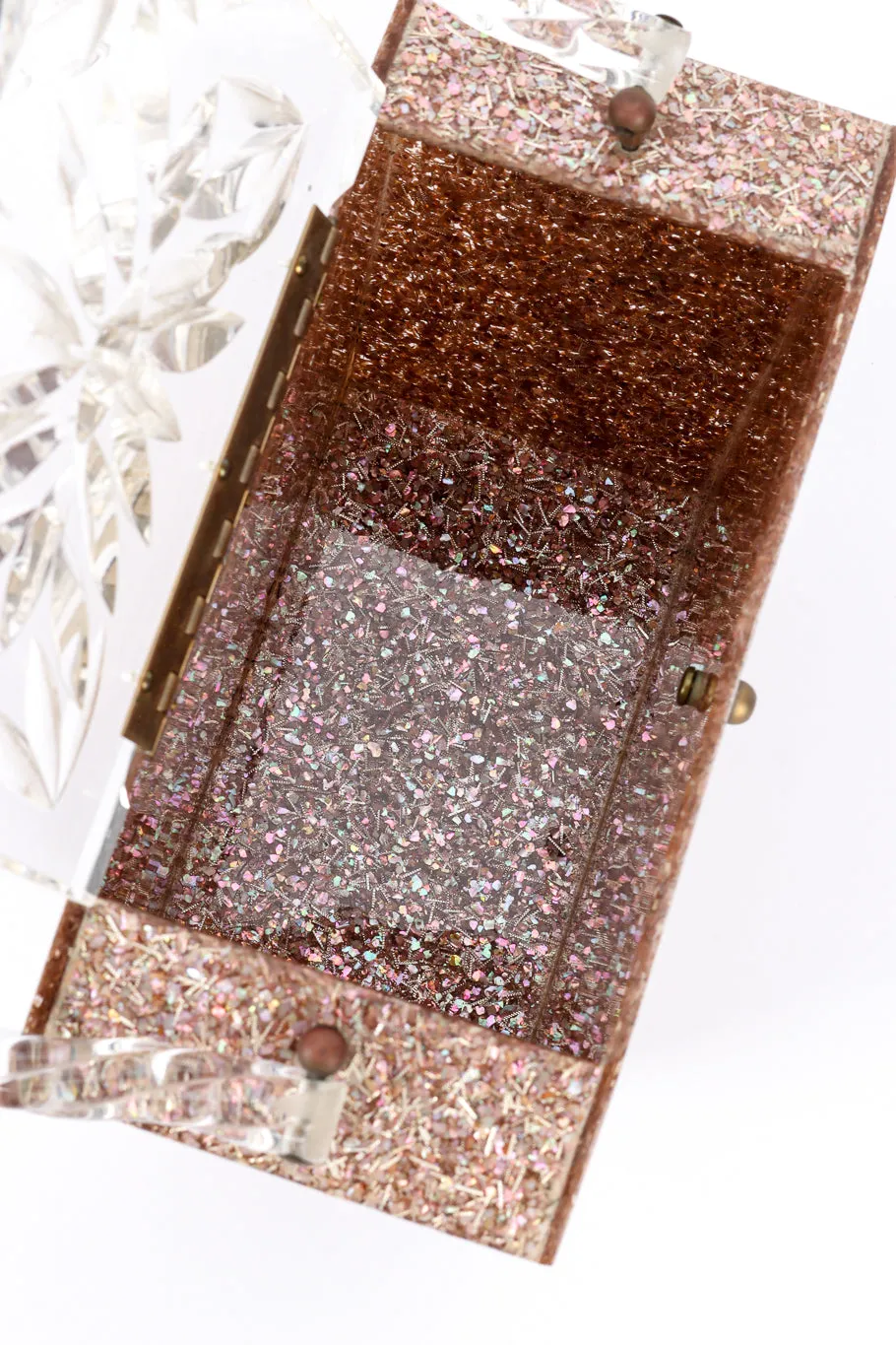 Confetti Lucite Box Bag