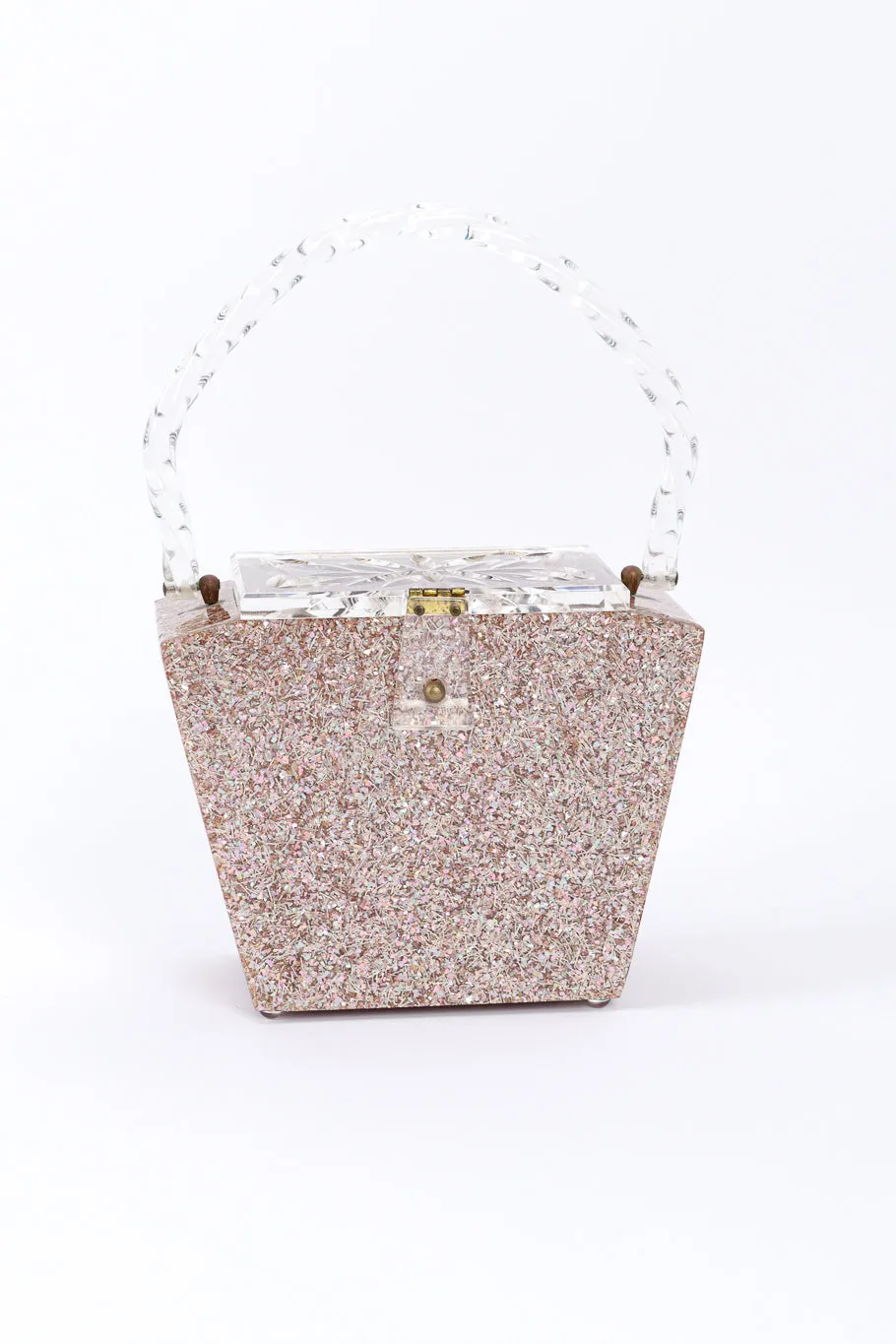 Confetti Lucite Box Bag