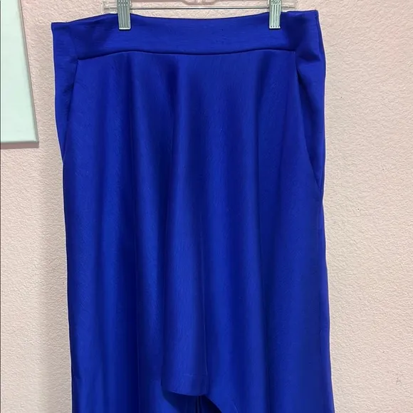 COS Cut-Out Long Jersey Skirt Royal Blue. Size M