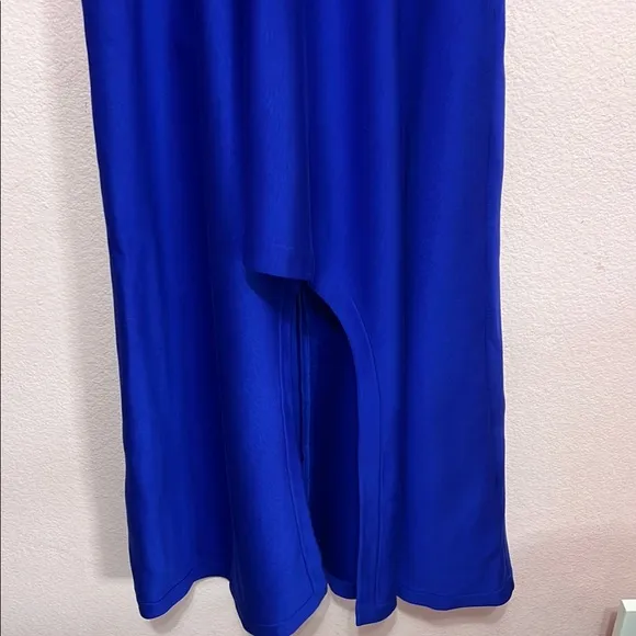 COS Cut-Out Long Jersey Skirt Royal Blue. Size M