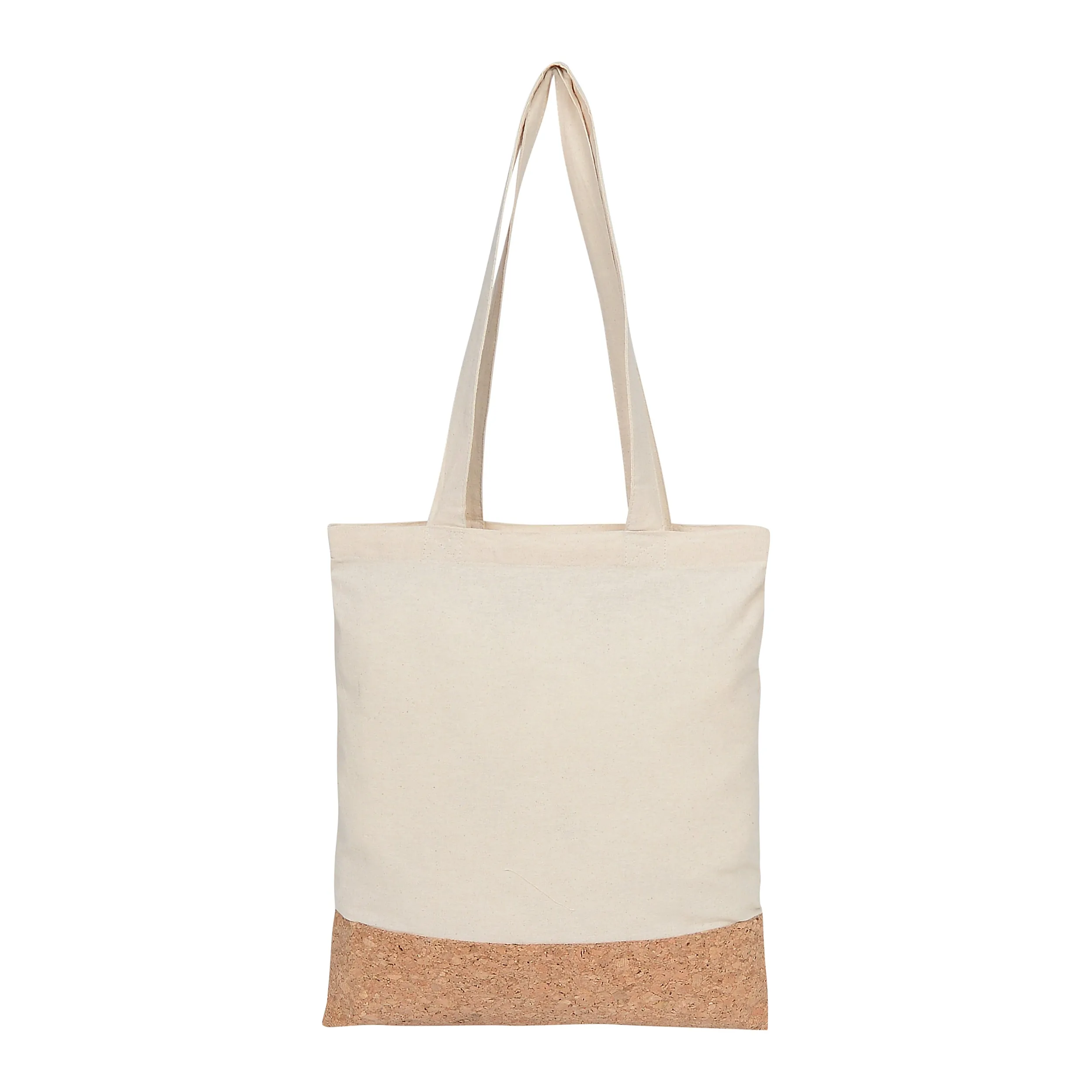Cotton Flat Bag with Cork Bottom CTN-FLAT-CORK