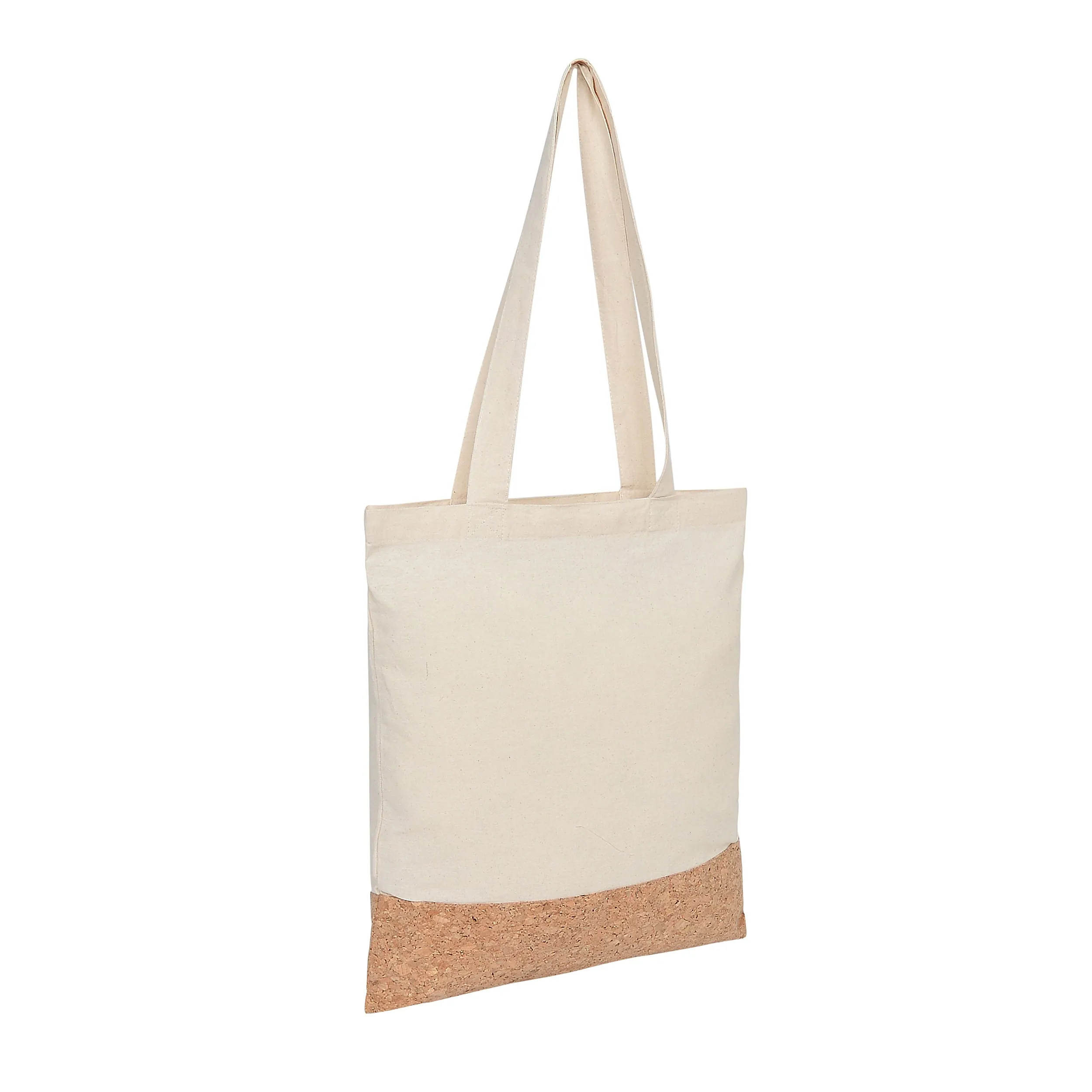 Cotton Flat Bag with Cork Bottom CTN-FLAT-CORK