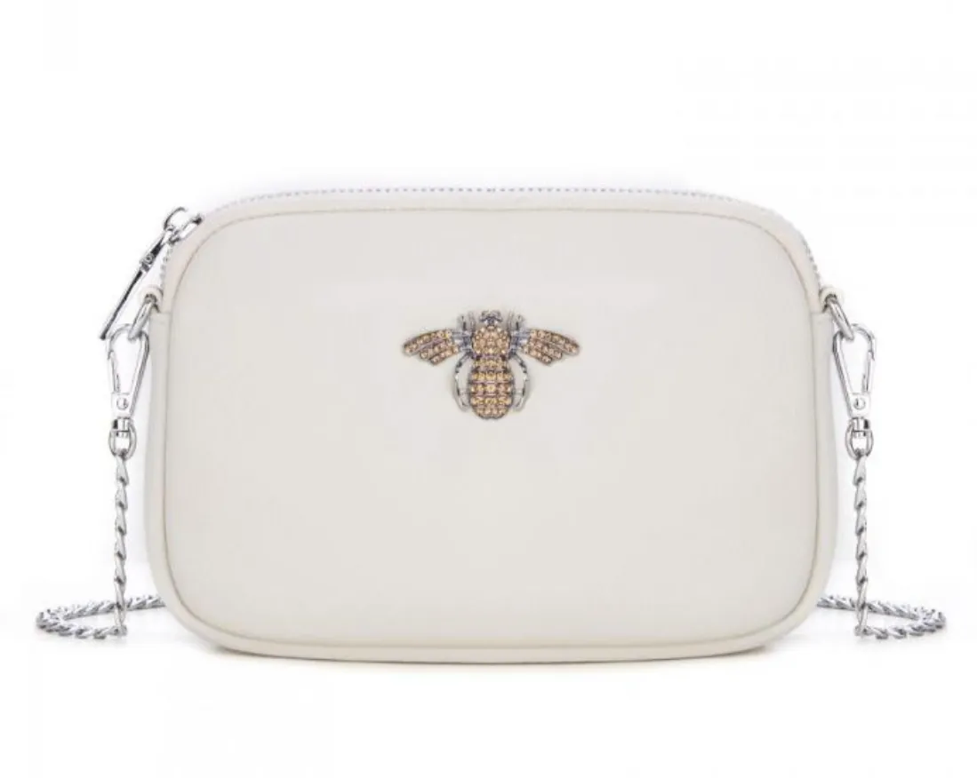 Cream Bee Bag