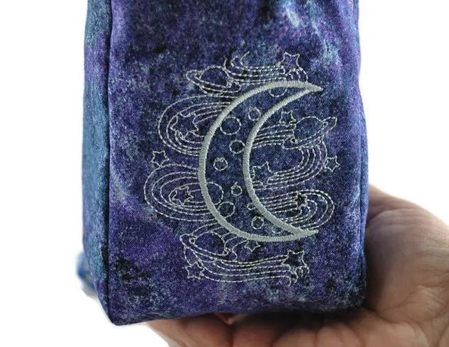 Crescent moon dice bag