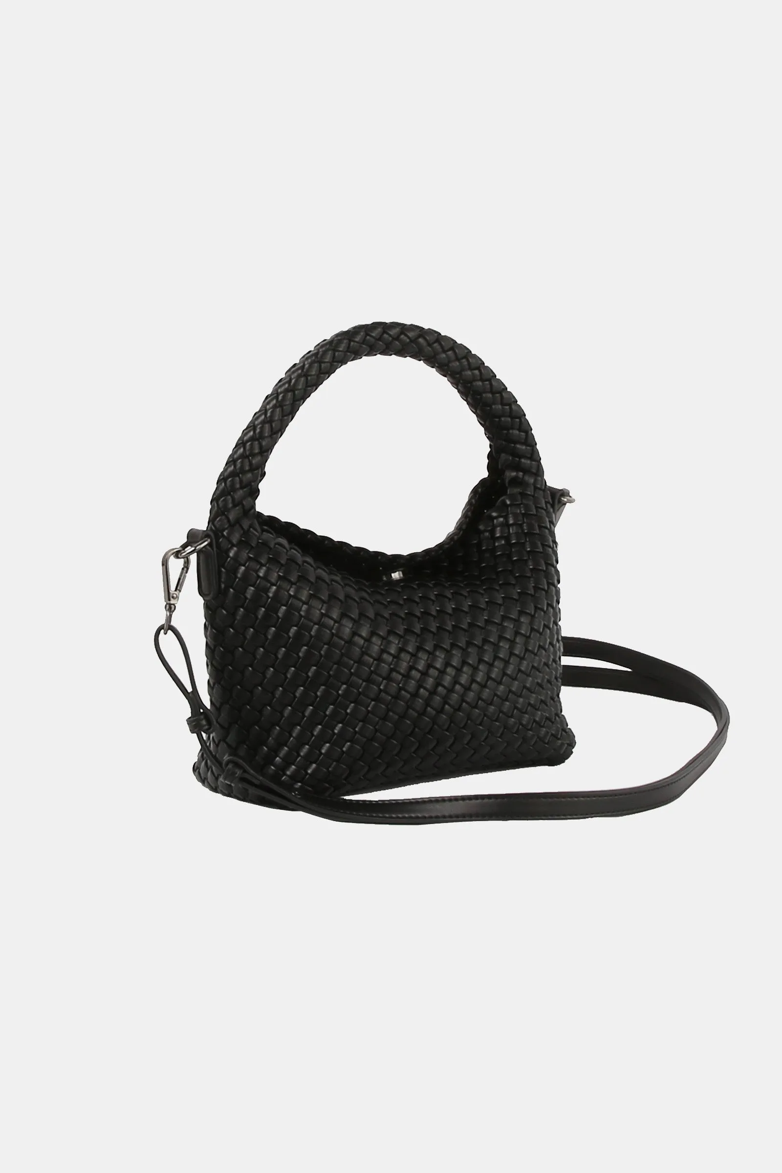CROSSBODY  BAG (TWIST BRAIDED SOFT STRUCTURE)  BLACK