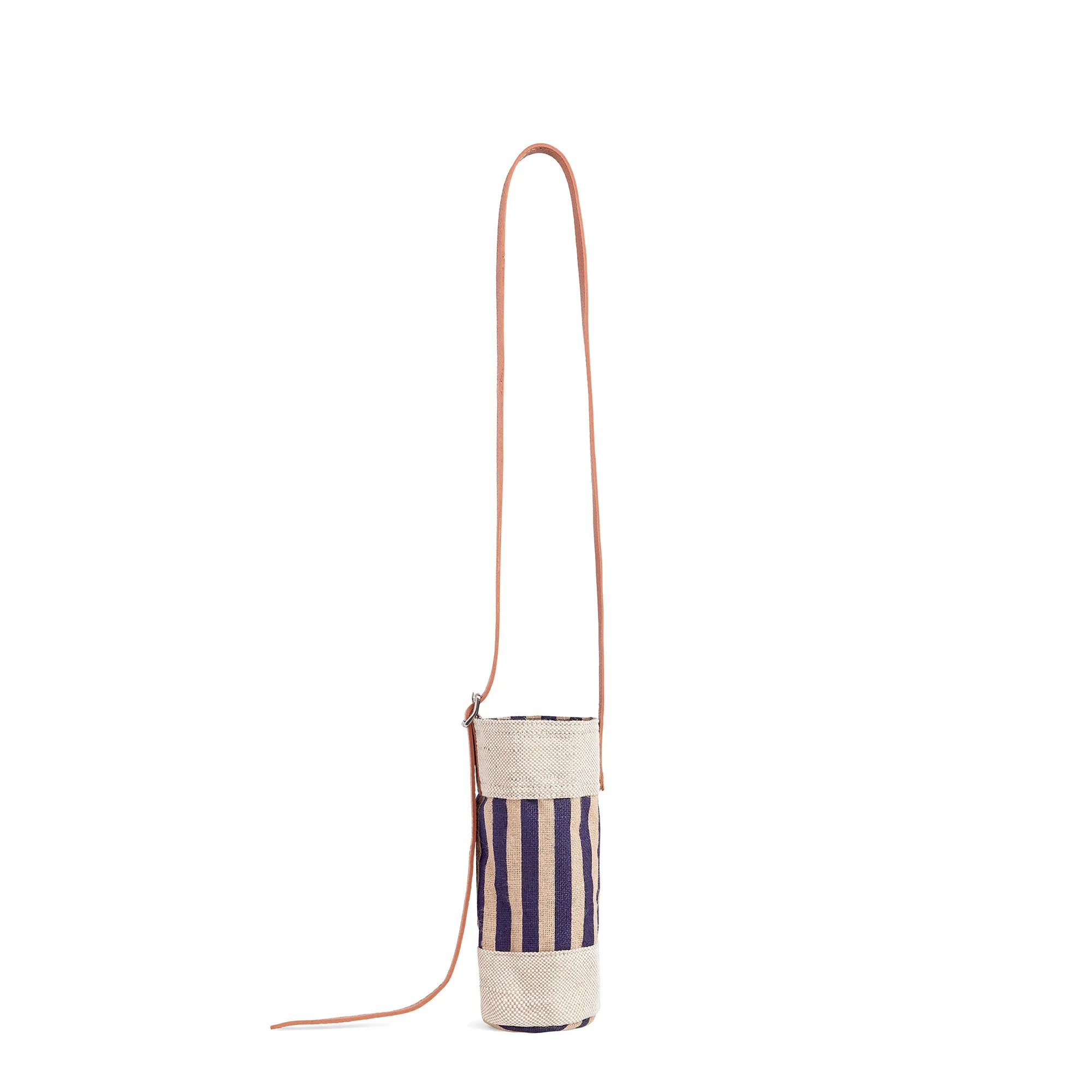Crossbody Bottle Bag in Navy Stripe (006NVST)