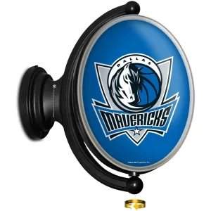 Dallas Mavericks: Original Oval Rotating Lighted Wall Sign