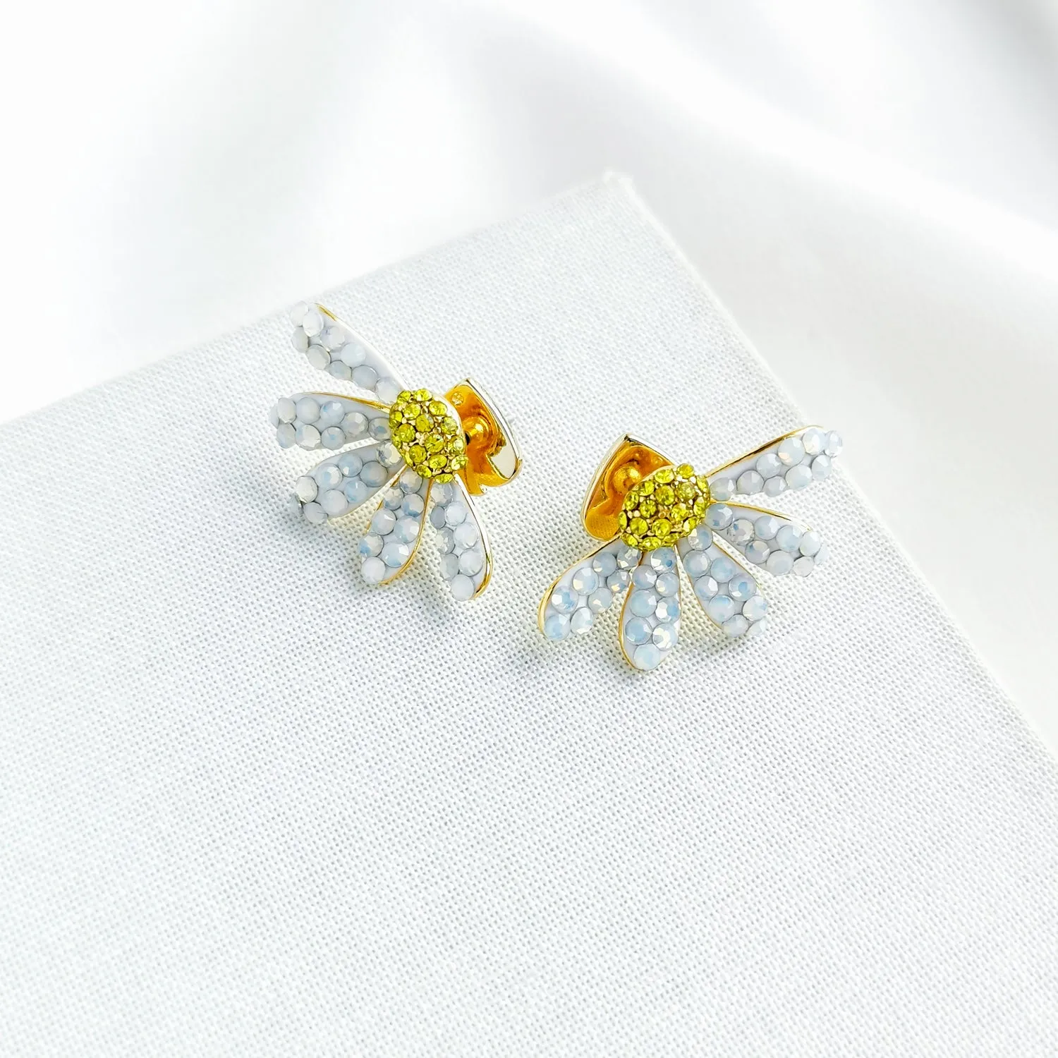 Dazzling Daisy Statement Stud Earrings