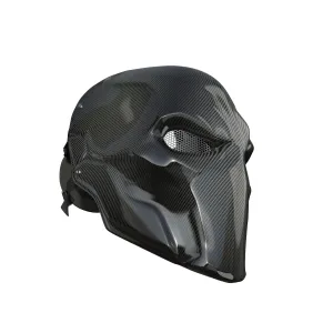 Deathstroke Mask Real Gloss Carbon Fiber