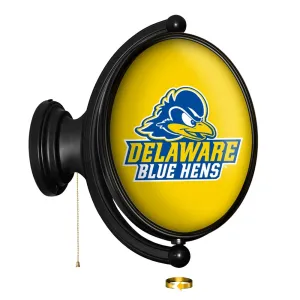 Delaware Blue Hens: Logo - Original Oval Rotating Lighted Wall Sign