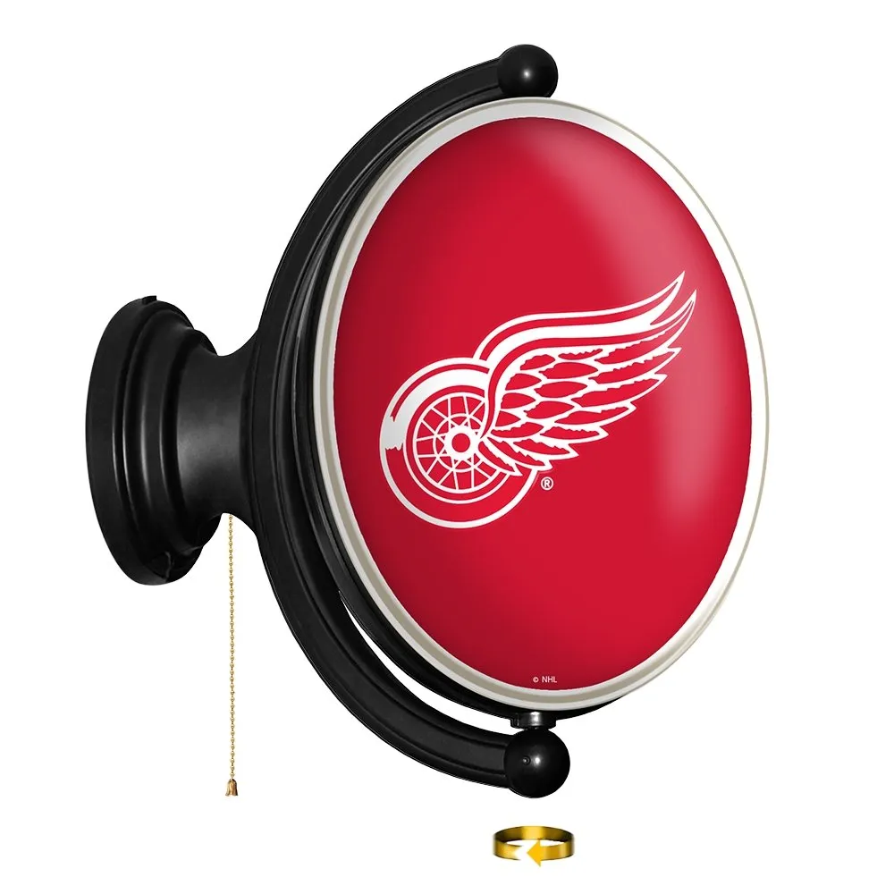 Detroit Red Wings: Original Oval Rotating Lighted Wall Sign