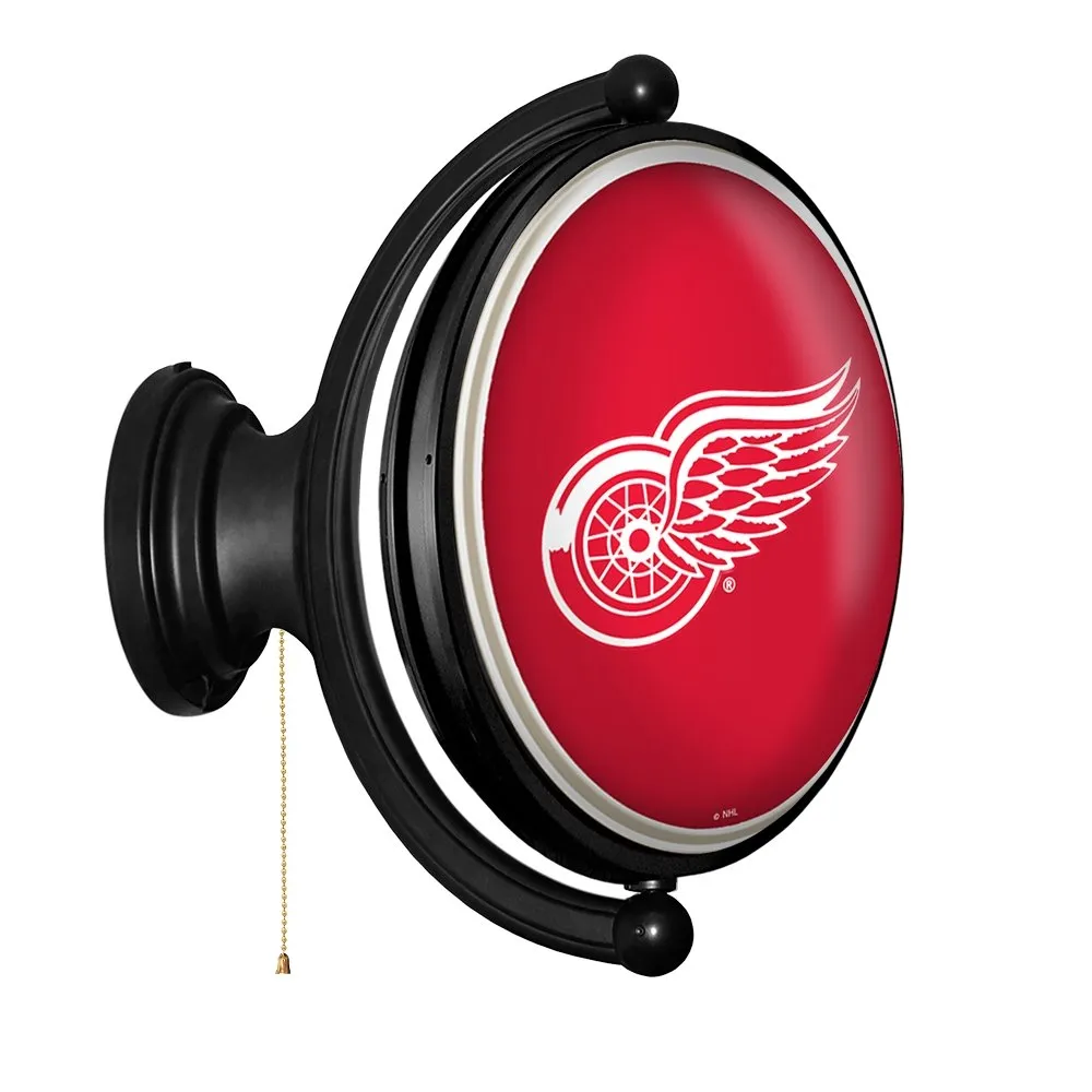 Detroit Red Wings: Original Oval Rotating Lighted Wall Sign