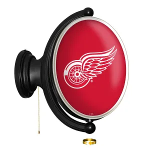 Detroit Red Wings: Original Oval Rotating Lighted Wall Sign