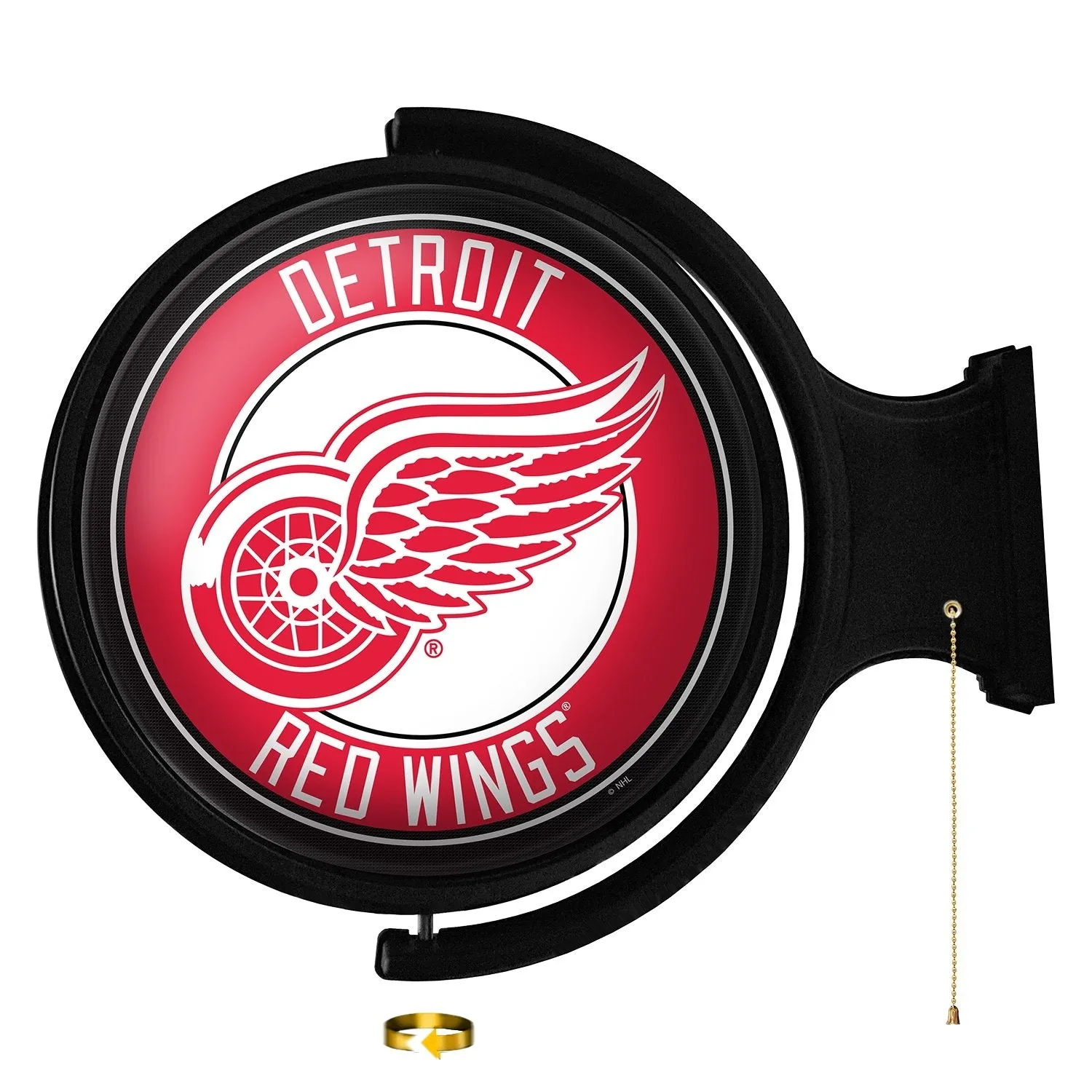 Detroit Red Wings: Original Round Rotating Lighted Wall Sign