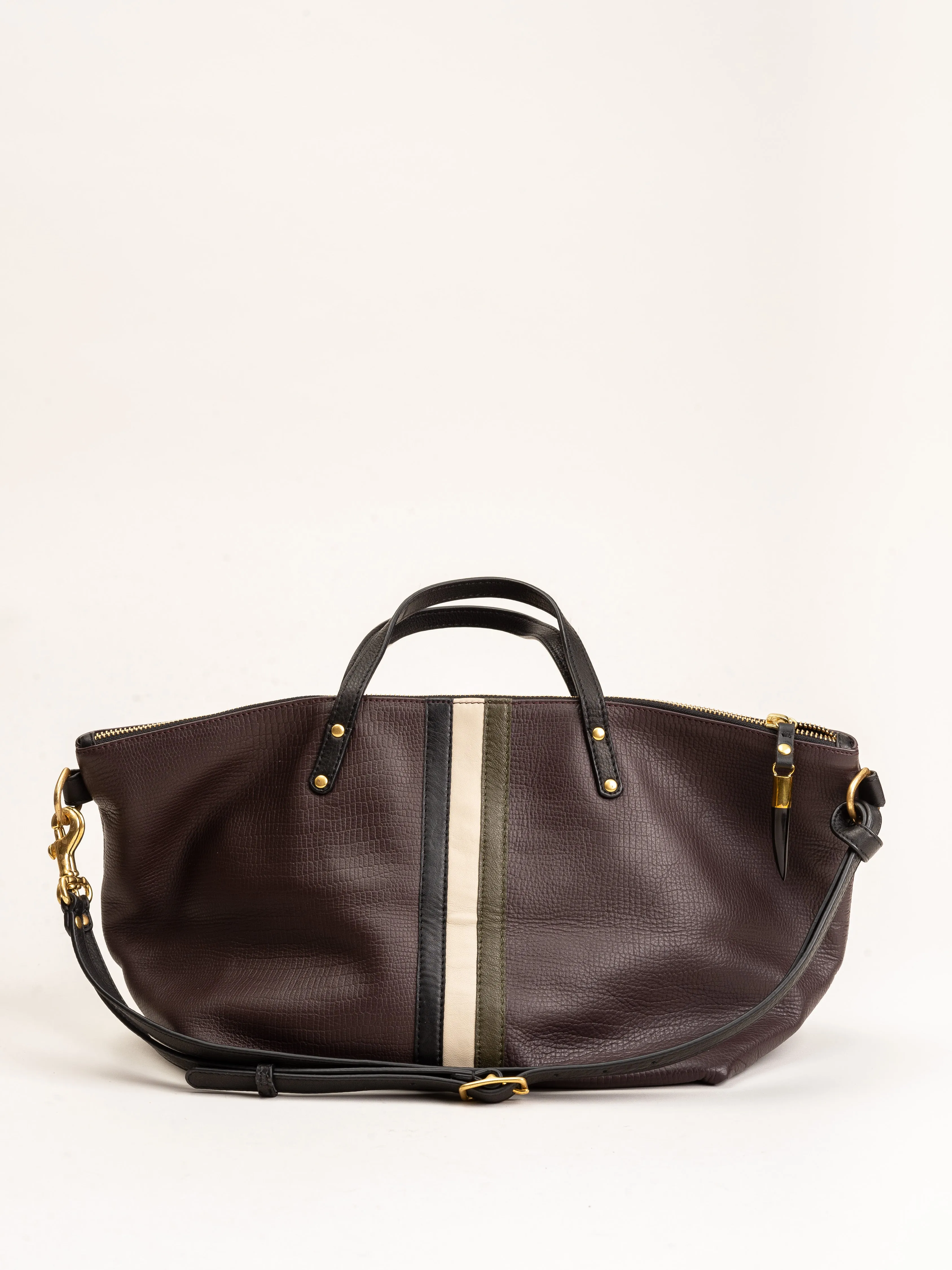 devon holdall - oxblood & petite lizard