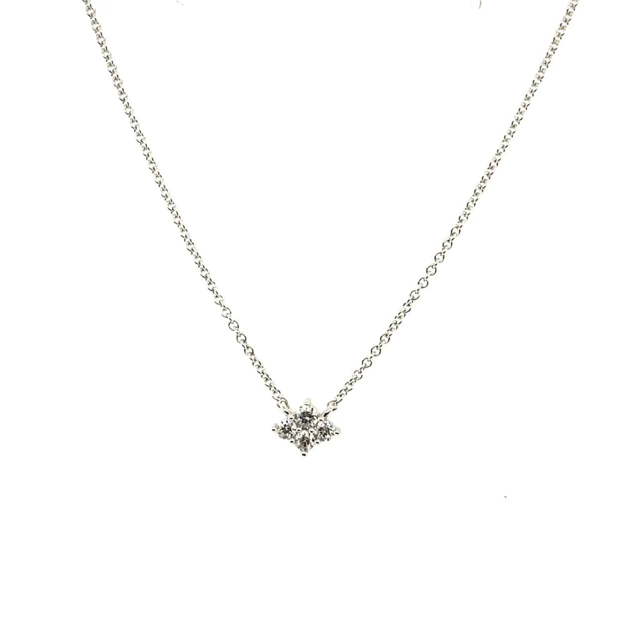 Diamond Shape Diamond Necklace