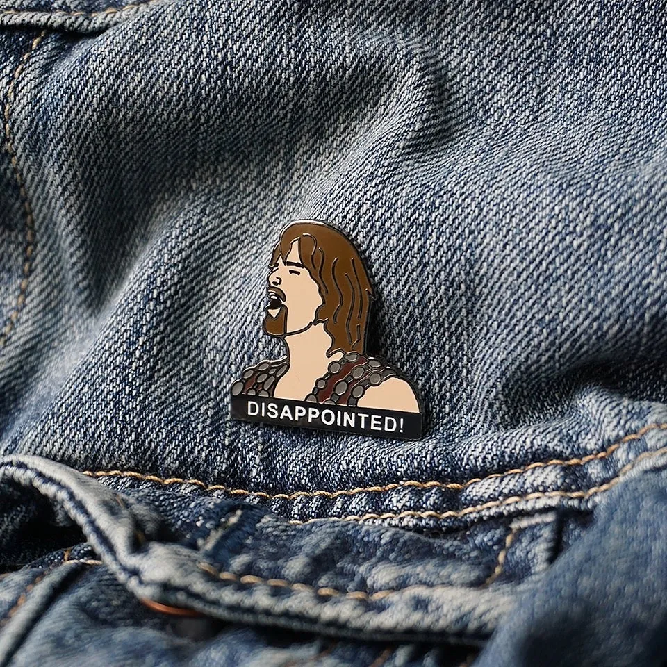 Disappointed Meme Lapel Enamel Pin | Hercules: The Legendary Journeys (Kevin Sorbo)