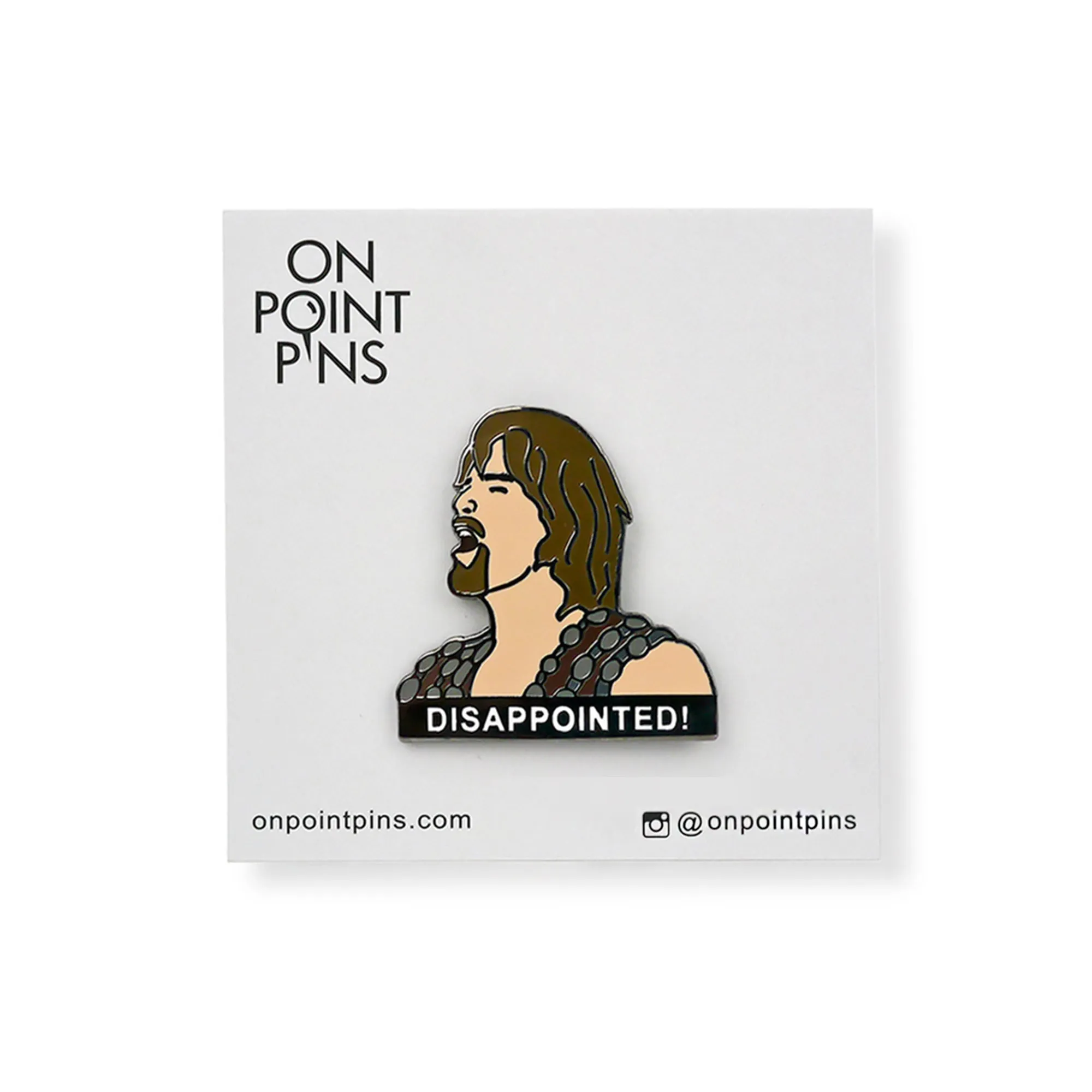 Disappointed Meme Lapel Enamel Pin | Hercules: The Legendary Journeys (Kevin Sorbo)