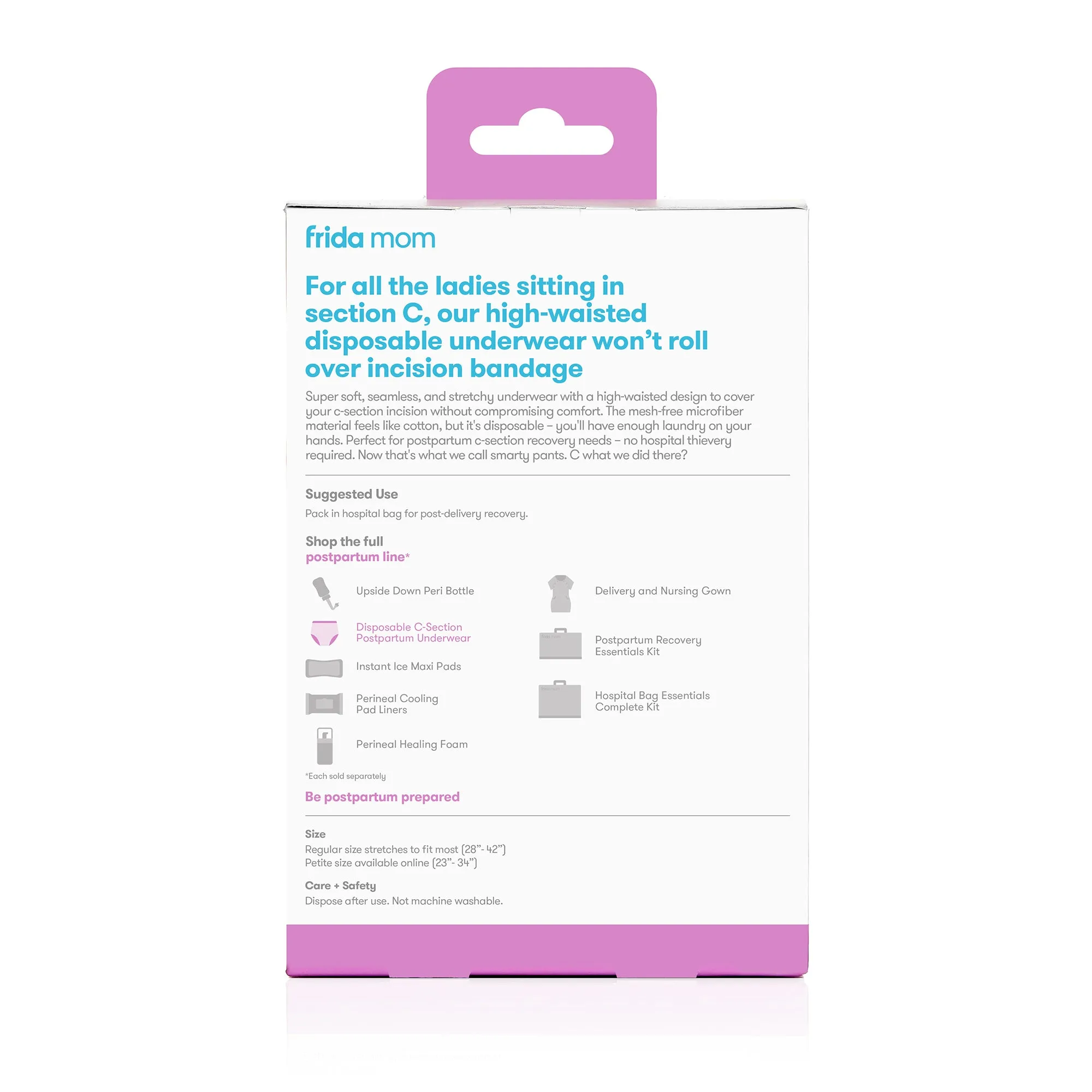 Disposable Underwear - C-Section - Petite