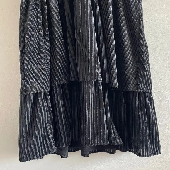 DRAPER JAMES Alana Tiered Dress, Belle Meade Black, Size Large, NWT