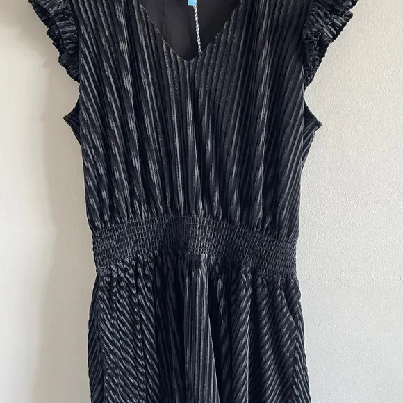 DRAPER JAMES Alana Tiered Dress, Belle Meade Black, Size Large, NWT