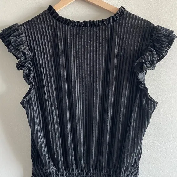 DRAPER JAMES Alana Tiered Dress, Belle Meade Black, Size Large, NWT