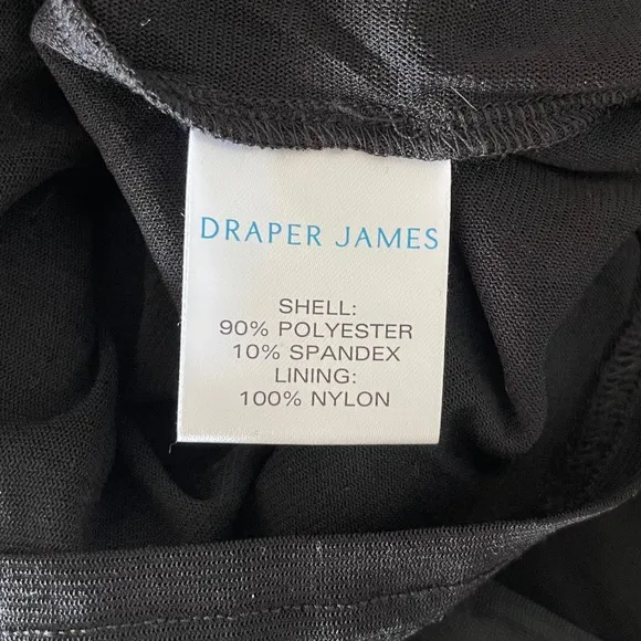 DRAPER JAMES Alana Tiered Dress, Belle Meade Black, Size Large, NWT