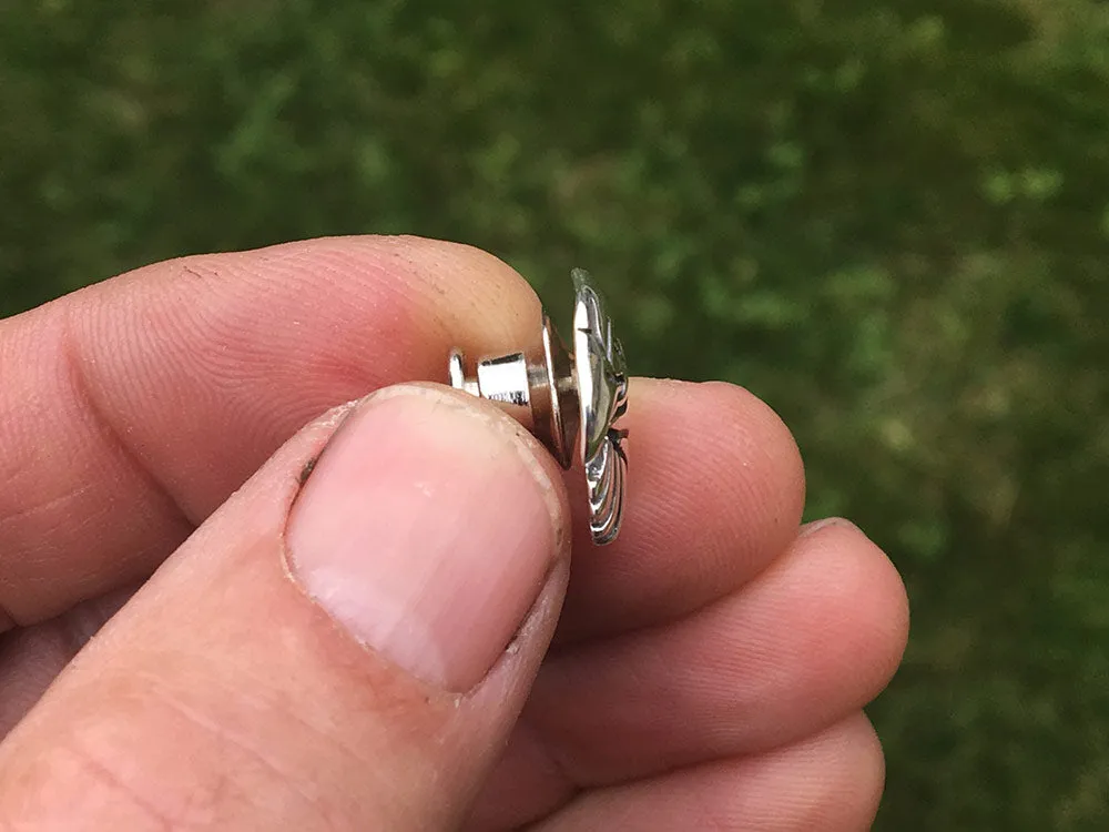 Eagle Head Tie Tack or Eagle Head Tie Bar / Tie Clip Sterling Silver