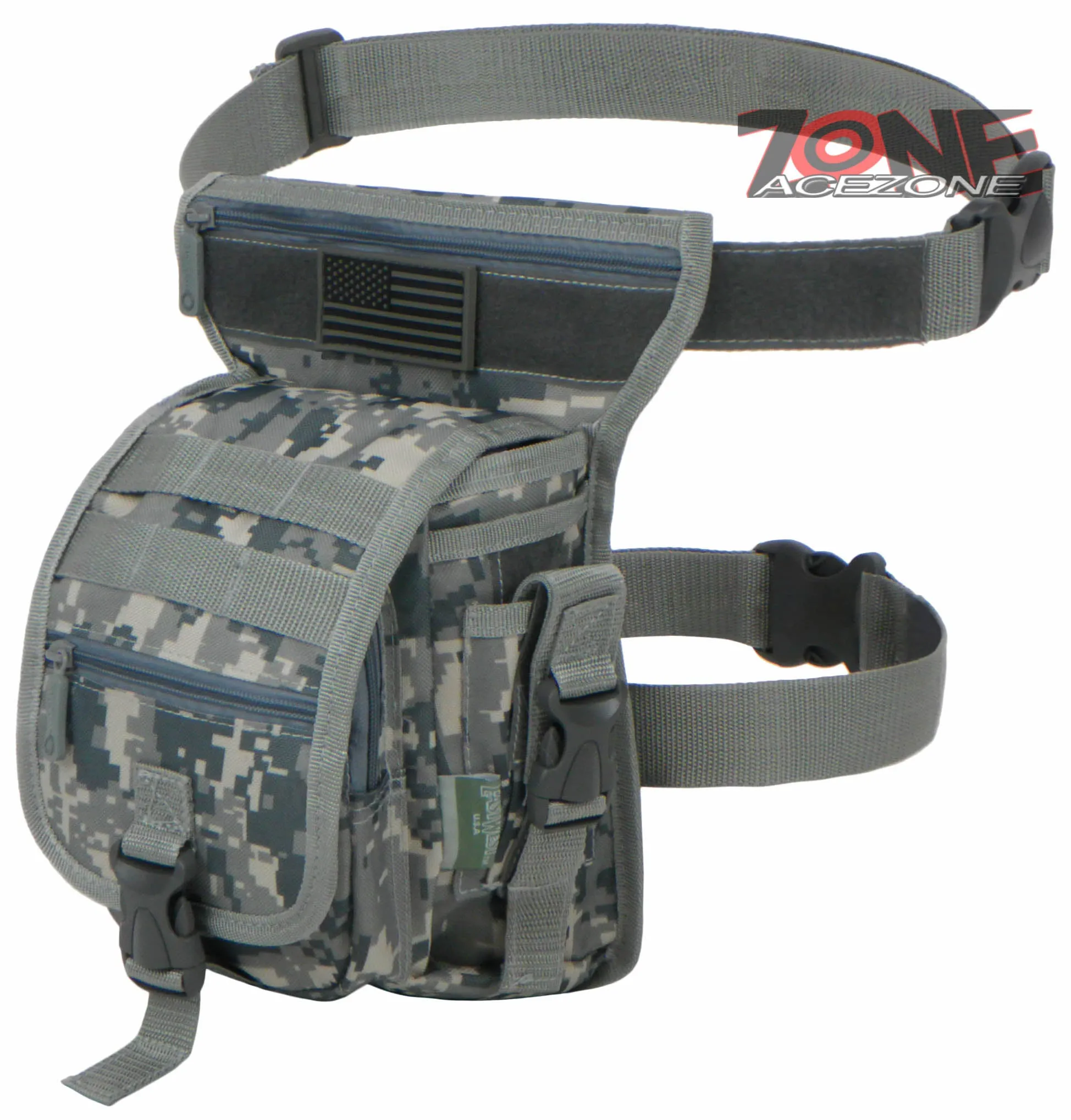 East West USA Tactical Thigh Pack Waist Belt Drop Leg Bag RTC519 ACU