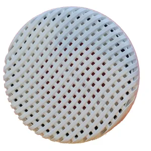 Edgetec SLP Spa Bath Suction - White - 100mm - 192lpm - Wave Wavy Face