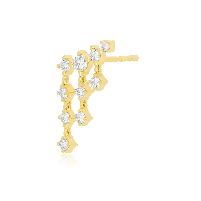 EF Collection Diamond Drip Stud-Left