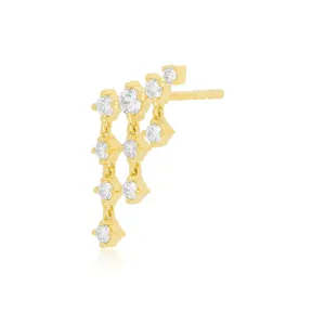 EF Collection Diamond Drip Stud-Left