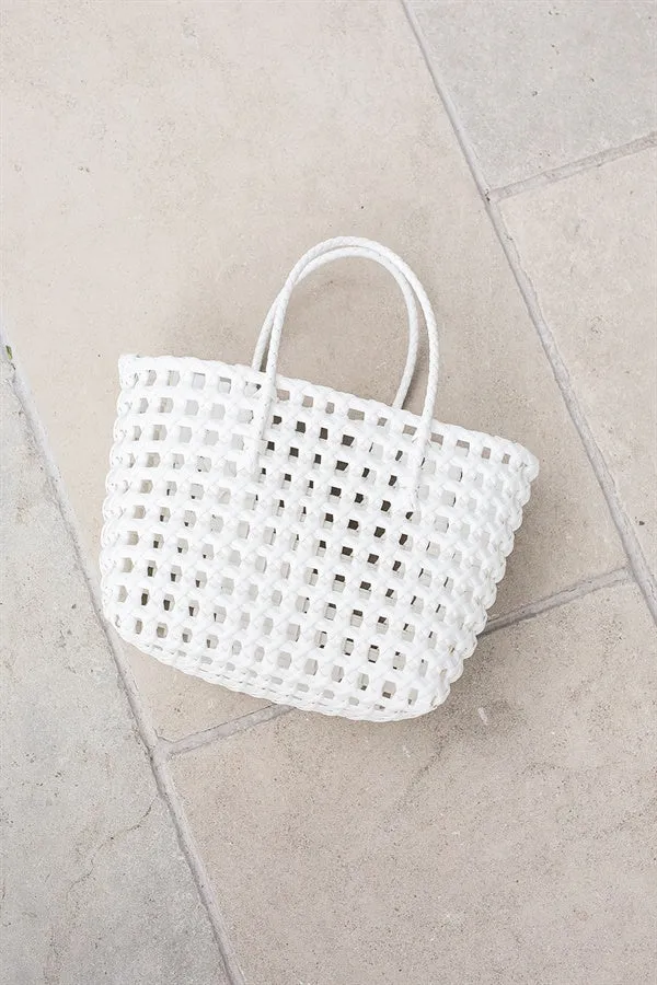 Elli Basket Tote - White