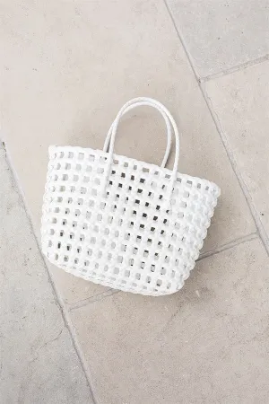 Elli Basket Tote - White