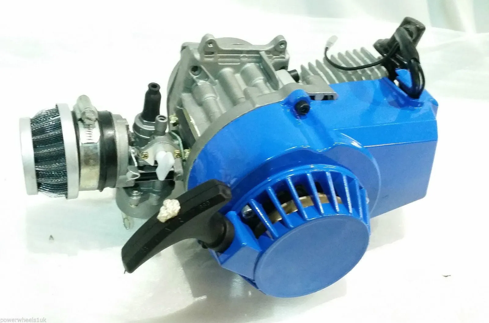 ENG21 ENGINE & CARB AIR FILTER HEAD BLUE PULL START FOR 49CC MINI MOTO / MINI QUAD BIKE