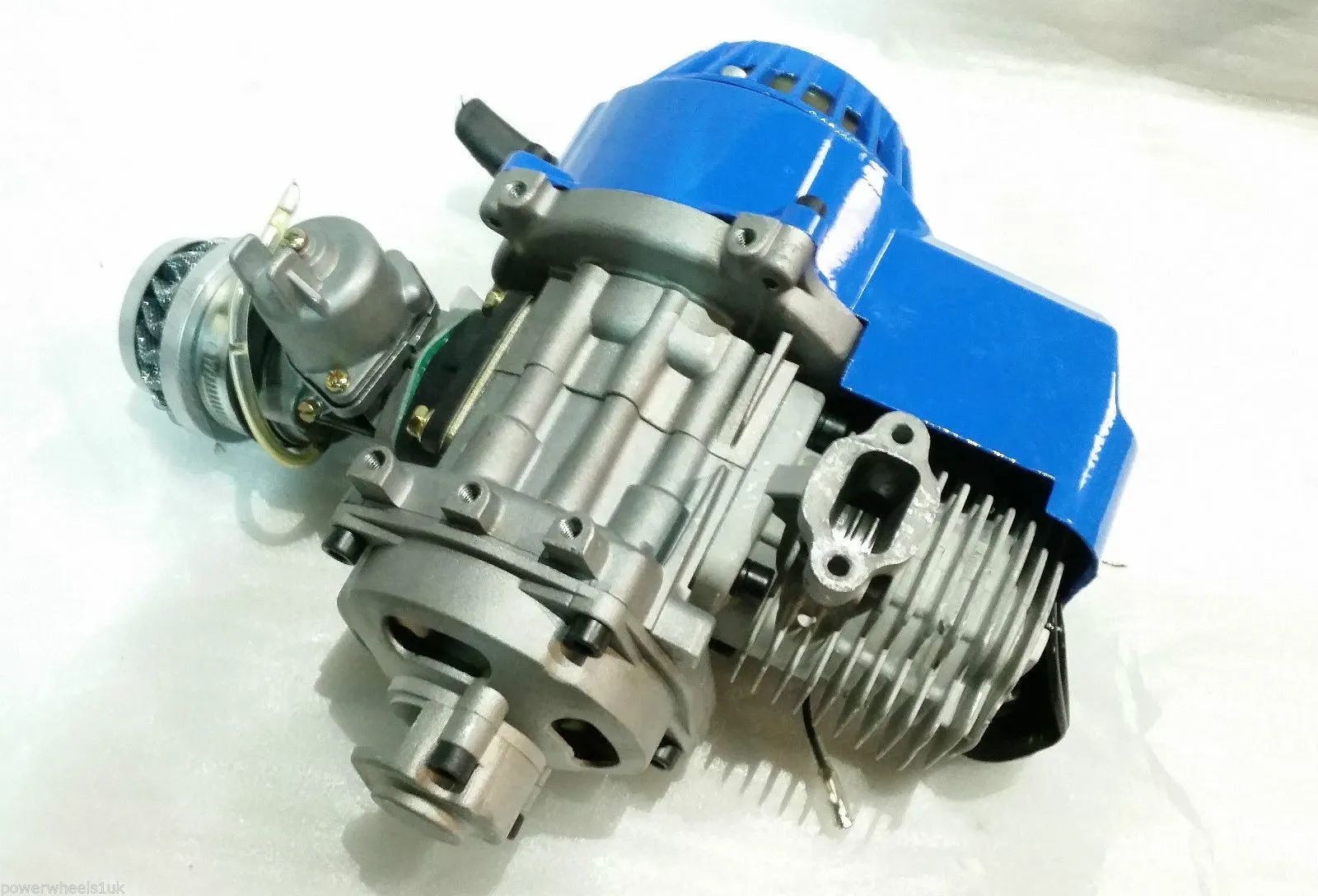 ENG21 ENGINE & CARB AIR FILTER HEAD BLUE PULL START FOR 49CC MINI MOTO / MINI QUAD BIKE