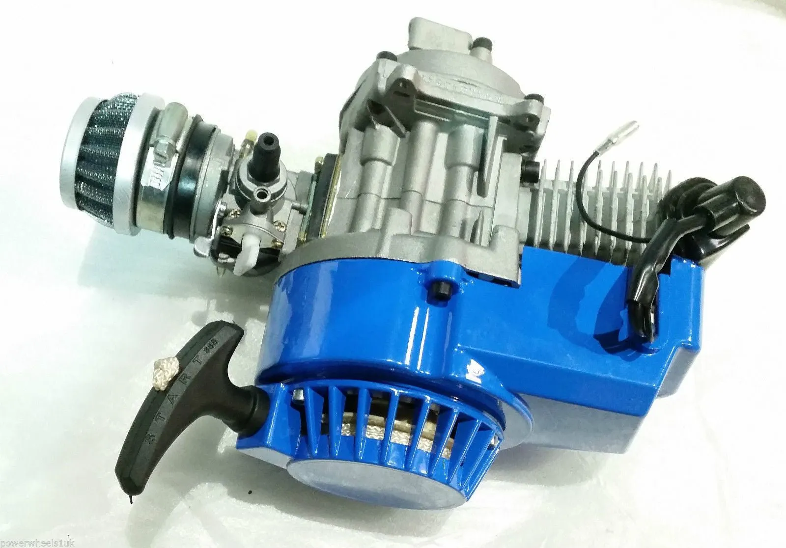 ENG21 ENGINE & CARB AIR FILTER HEAD BLUE PULL START FOR 49CC MINI MOTO / MINI QUAD BIKE