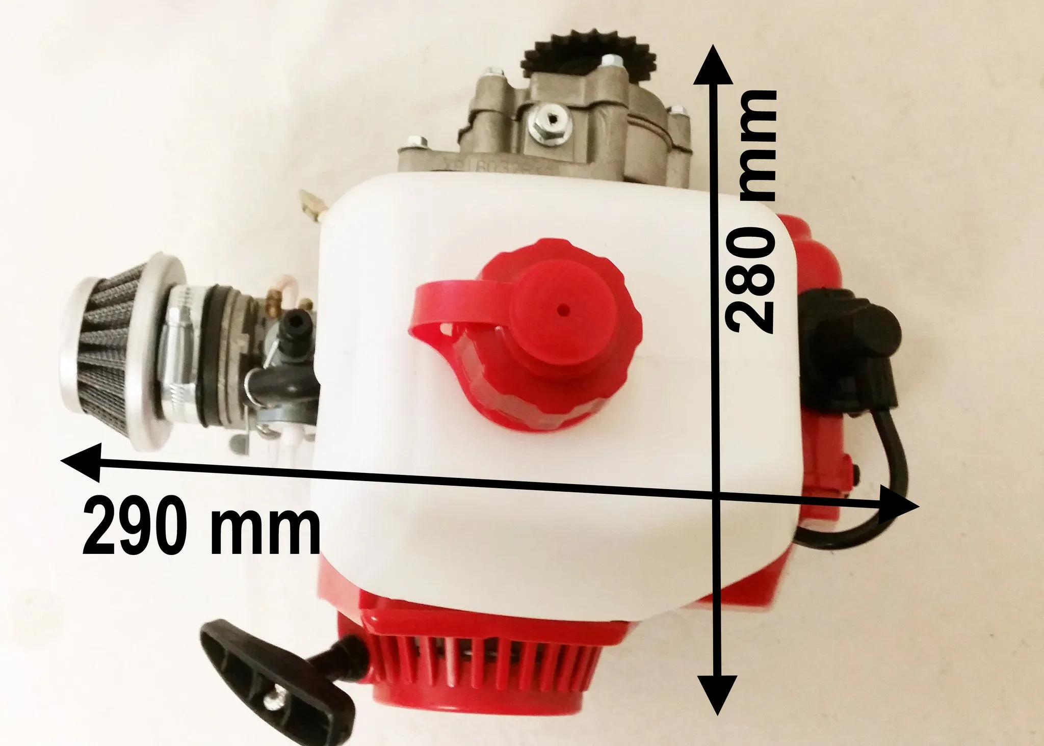 ENG37 49CC 2 STROKE DRIFT TRIKE ENGINE WITH PULL START, FUEL TANK AIR FILTER