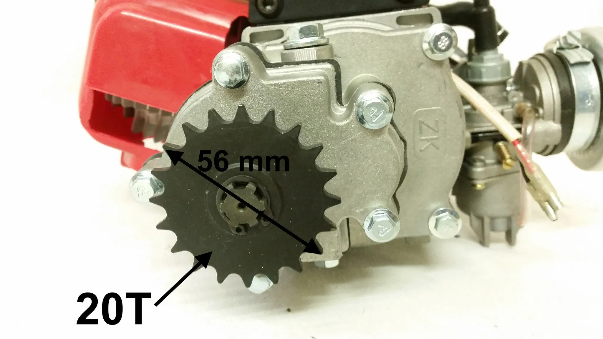 ENG37 49CC 2 STROKE DRIFT TRIKE ENGINE WITH PULL START, FUEL TANK AIR FILTER