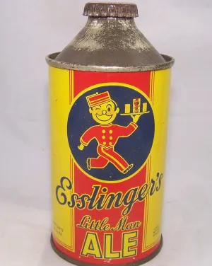 Esslinger's Little Man Ale (Flat Bottom) USBC 161-12, Grade 1 to 1/1  Sold 2/3/17