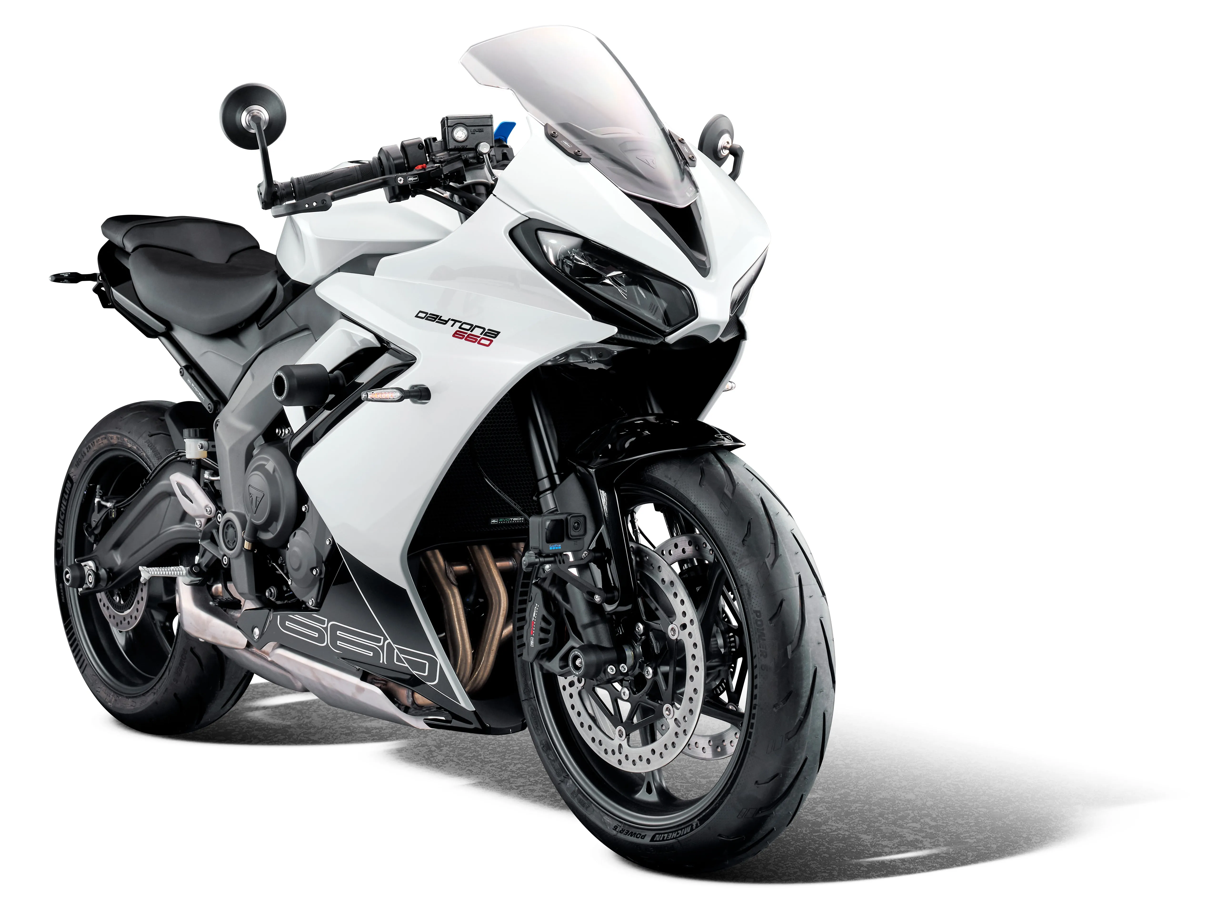 Evotech Bar End Mirrors / Brake and Clutch Protector Kit - Triumph Daytona 660 (2024 )