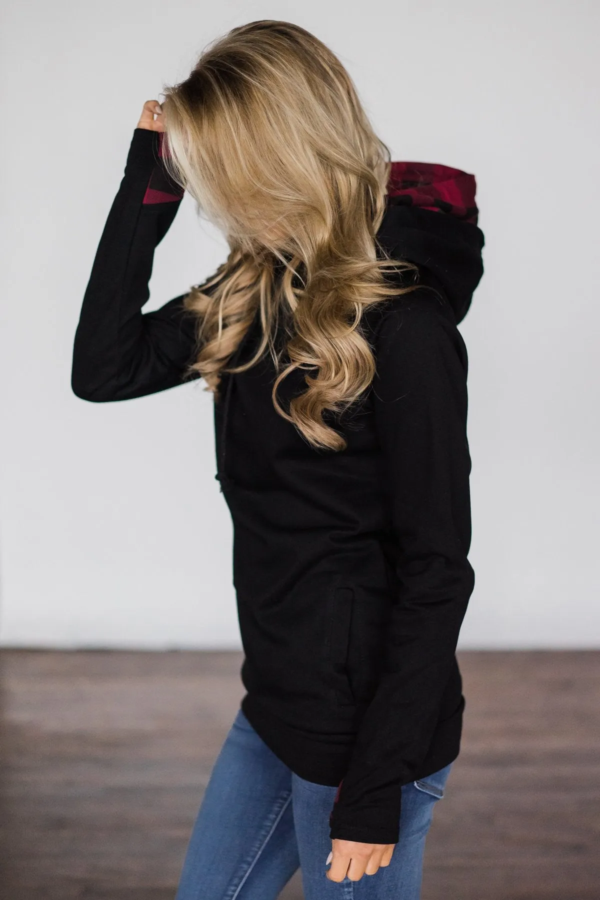 Exclusive Black and Plaid Ampersand DoubleHood