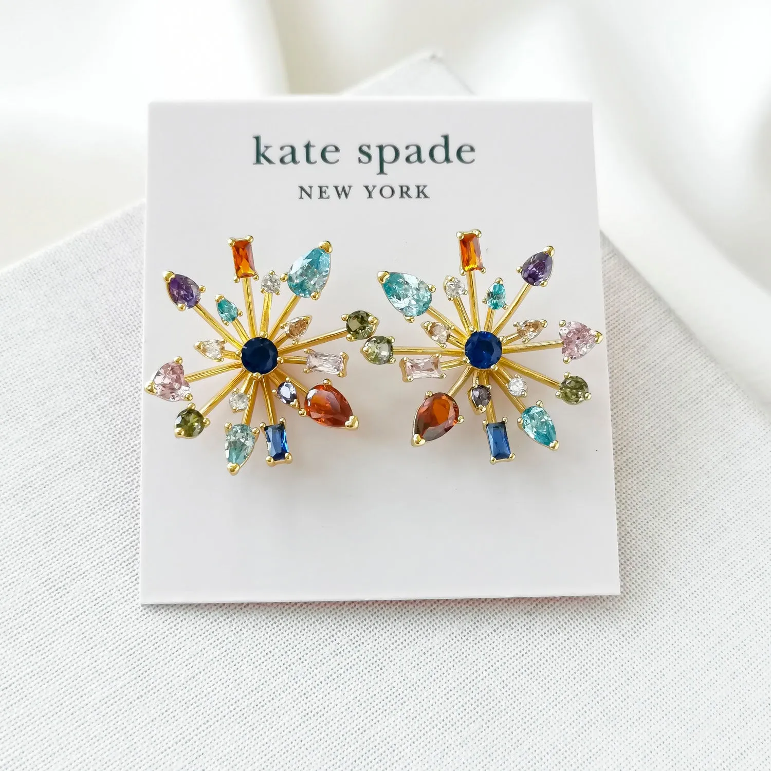 Firework Floral Delicate Statement Stud Earrings