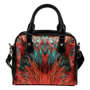 Flame Feathers Shoulder Hand Bag