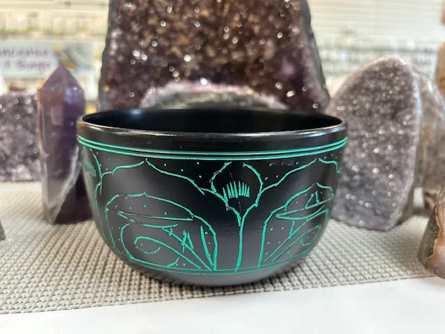 Flat Bottom, Buddha Meditation, 10" Singing bowl