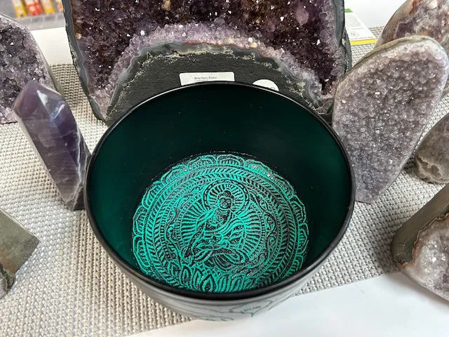 Flat Bottom, Buddha Meditation, 6" Singing bowl