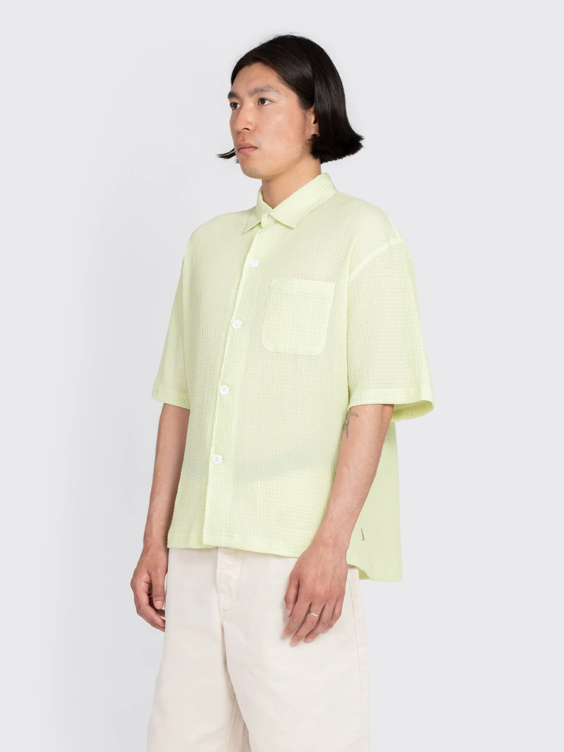 Flat Bottom Crinkled Shirt